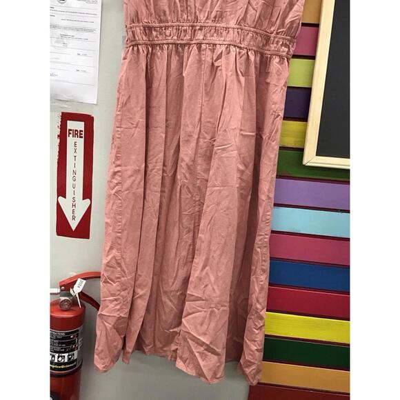 Liz Claiborne ash rose long utility woven dress size XL new buttoned jcp - Picture 5 of 6